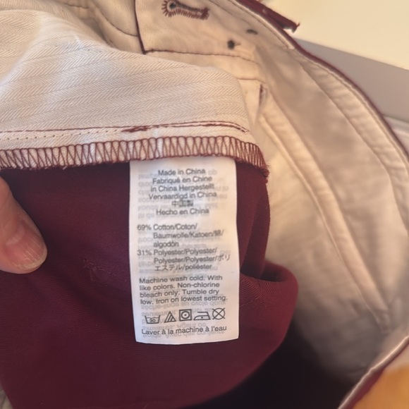 J. Crew Burgundy Wide Leg Pants - Picture 6 of 6